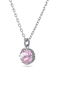 Swarovski naszyjnik BIRTHSTONE różowy