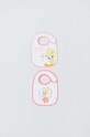 Βρεφική σαλιάρα OVS 2-pack 2-pack ροζ 1760743.Newborn.Miscell