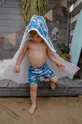 тёмно-синий Детское хлопковое полотенце Jamiks ASTON Детский