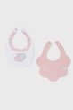 Mayoral Newborn śliniak niemowlęcy 2-pack Produkt niemowlęcy różowy 9263.2D.NEWBORN