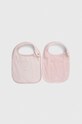Дитячий слюнявчик Michael Kors 2-pack 2 шт рожевий R90024