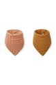 Βρεφική σαλιάρα Liewood 2-pack Βρεφικό προϊόν πορτοκαλί LW12753