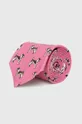 ružová Ľanová kravata Polo Ralph Lauren Pánsky