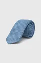 kék BOSS nyakkendő selyemkeverékből Férfi