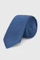 niebieski BOSS krawat Męski