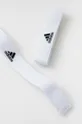 adidas Performance stopery do skarpet piłkarskich biały
