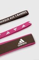 adidas Performance opaski treningowe na głowę 3-pack IC6515 różowy SS23