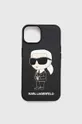 črna Etui za telefon Karl Lagerfeld iPhone 14 Unisex