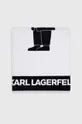 Bombažna brisača Karl Lagerfeld bela