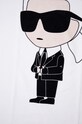 Памучна кърпа Karl Lagerfeld бял 230W3958