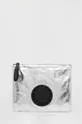 srebrny Karl Lagerfeld kopertówka skórzana Unisex