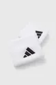 adidas Performance opaski na nadgarstek 2-pack biały