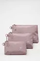 roza Kozmetična torbica 4F 3-pack Unisex