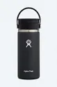 чёрный Термокружка Hydro Flask 16 Oz Wide Mouth Flex Sip Lid Unisex