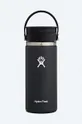 μαύρο Θερμική κούπα Hydro Flask 16 Oz Wide Mouth Flex Sip Lid Unisex