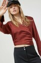 HUGO bluza burgundia 50484173