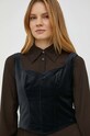 Levi's top din bumbac A4573.0000 negru
