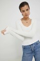 Tričko s dlouhým rukávem Hollister Co. slim bílá KI339.3281.101