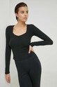 Tričko s dlouhým rukávem Hollister Co. slim černá KI339.3281.900