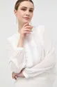 biały Liu Jo bluzka z domieszką jedwabiu