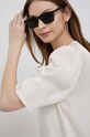 Dkny bluzka beżowy P31ATQ34