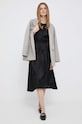 Μπλούζα με μείγμα μεταξιού DKNY P3AA5R88 μαύρο SS23