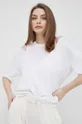 bijela Laneni pulover Dkny Ženski