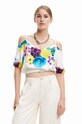 Desigual bluzka wzorzyste biały 23SWBW18