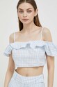 United Colors of Benetton top din amestec de in albastru 5YCNDQ04K.913