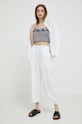 Топ с примесью льна United Colors of Benetton 5YCNDQ04K.914 чёрный SS23