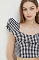 United Colors of Benetton top din amestec de in negru 5YCNDQ04K.914