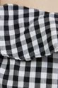 United Colors of Benetton top z domieszką lnu 5YCNDQ04K.914 czarny