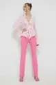 Μπλούζα με μείγμα μεταξιού Blugirl Blumarine ροζ