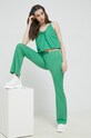 Tommy Jeans bluza din bumbac uni verde DW0DW15200.PPYX