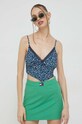 Tommy Jeans top model fin albastru DW0DW15215.PPYX
