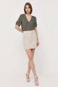 Блузка Morgan OMAMA.ORGANIC зелений SS23
