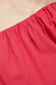 Λευκή μπλούζα Abercrombie & Fitch ροζ KI140.3297.635