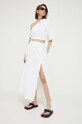 Abercrombie & Fitch bluza din in KI140.3369.100 alb SS23