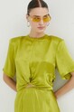 Gestuz bluza de matase verde 10908055