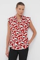 United Colors of Benetton bluza din bumbac rosu 5P60DQ06Q.89V