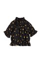 Mini Rodini bluza de bumbac pentru copii cu modele negru 2312013399