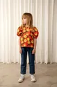 оранжевый Детская хлопковая блузка Mini Rodini Для девочек