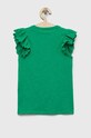 Дитяча бавовняна футболка Guess J3GP02.K6XN1.PPYX зелений SS23