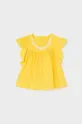 жовтий Бавовняна блузка для немовлят Mayoral Для дівчаток