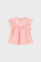 Mayoral bluza din bumbac pentru bebelusi uni roz 1192.4C.BABY