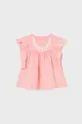 розовый Хлопковая блузка для младенцев Mayoral Для девочек