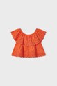 Mayoral bluza de bumbac pentru copii 3145.6H.MINI portocaliu SS23