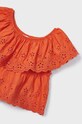 Fete Mayoral bluza de bumbac pentru copii 3145.6H.MINI portocaliu