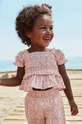 помаранчевий Бавовняна блузка для немовлят Mayoral Для дівчаток