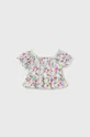 бирюзовый Хлопковая блузка для младенцев Mayoral Для девочек